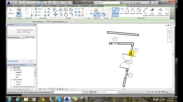 Revit 11-18 Aligned Dimensions смотреть онлайн