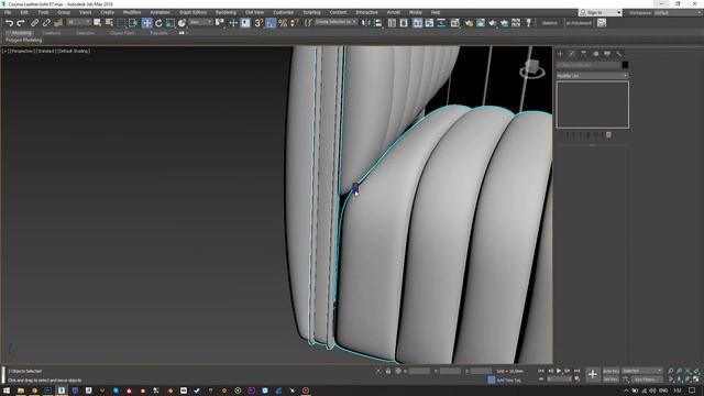 3ds Max, Zbrash, Vray, modeling & rendering sofa tutorial part1 смотреть онлайн