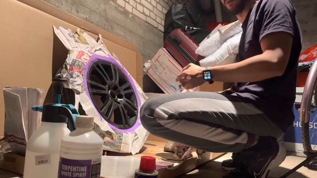 Vw polo 9n 2003-كيفية رش الجنوط بتكلفة قليلة-painting rims with low cost DIY смотреть онлайн