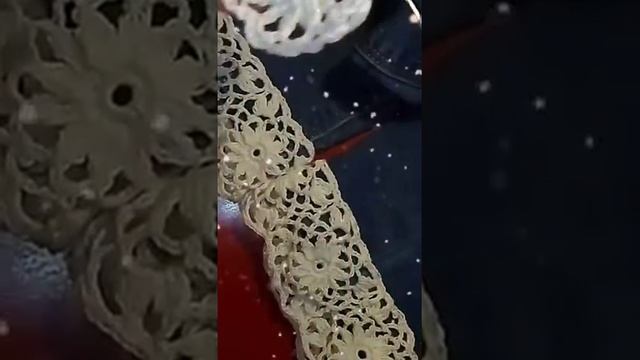 Ажурный мотив для обвязки края изделия