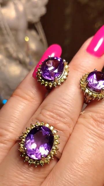12,800 ₽💜АМЕТИСТЫ 👑 И ЖЁЛТЫЕ САПФИРЫ 🌞 РР 18 РОДИЙ СЕРЕБРО 👑 СКРИНШОТ ВОТСАП 👑 смотреть онлайн