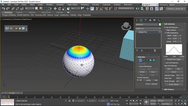 Aula 3Ds Max - Soft Selection смотреть онлайн