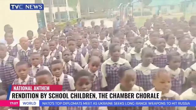 Pupils, Students, Chorale Group Begin to Render New National Anthem in Schools смотреть онлайн