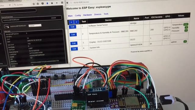 FHEM - ESPEasy - HM-MOD-UART - OLED SSD1306 - BME280 смотреть онлайн