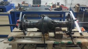 Укорачивание и замена заднего моста  на самодельном мини-тракторе.