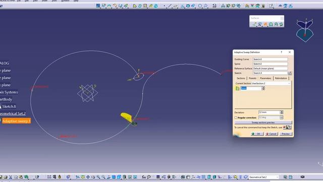 Adaptive Sweep Hook - CATIA V5 - CATIALOG смотреть онлайн