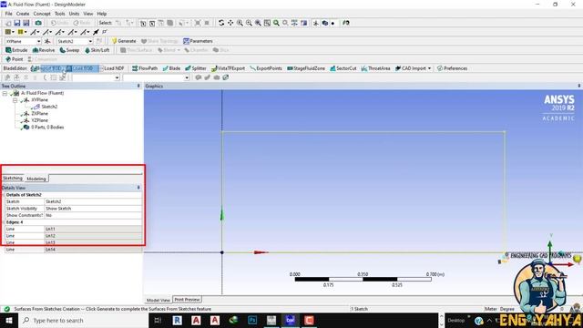 16- شرح أمر SURFACES FROM SKETCHES في نافذة التصميم (DESIGNMODELER) ANSYS WORKBEANCH FLUENT TUTORIA смотреть онлайн