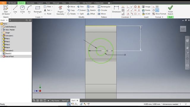Practice part Modelling in Autodesk in Inventor 3d drawings || Inventor Cad tutorials | Cad practic смотреть онлайн