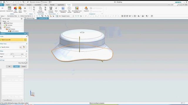 Manual Core Cavity Extraction on Radius parting line. смотреть онлайн