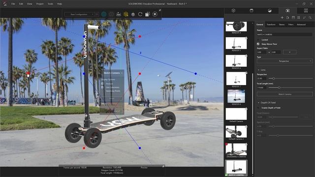 Match Camera - SOLIDWORKS Visualize 2022 смотреть онлайн