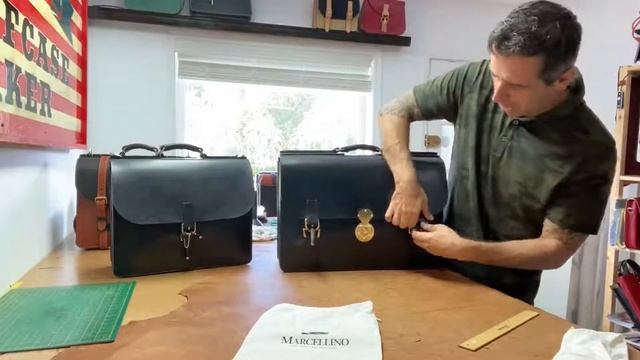 FINISHED 2 Very Large English Bridle Leather Briefcases for a Lawyer смотреть онлайн
