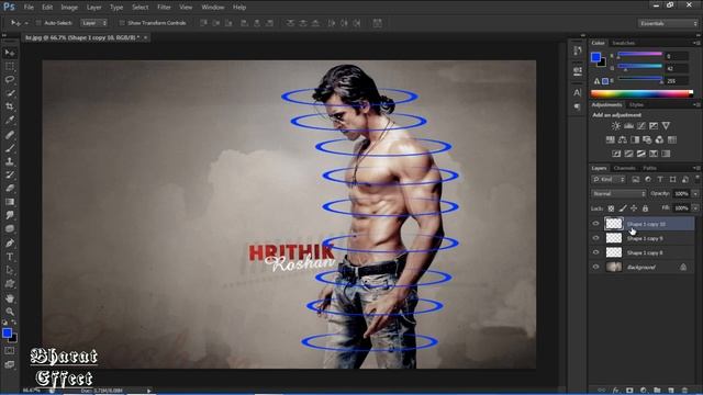 Adobe Photoshop CS6 :-Neon Ring Effect смотреть онлайн