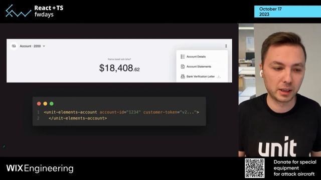 "Third-Party Banking Lib: Web Components, React" Герман Смоляр / React + TS fwdays'23 [ukr] смотреть онлайн