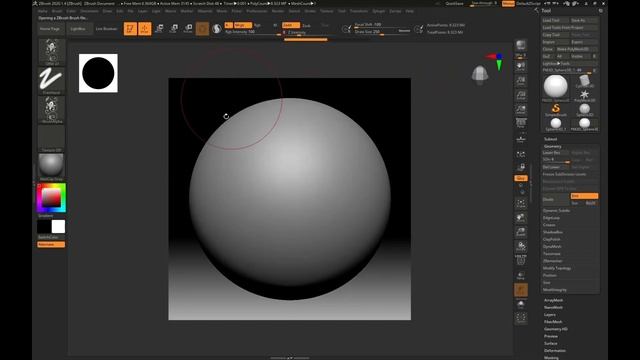 How to use Trim brushes in ZBrush смотреть онлайн