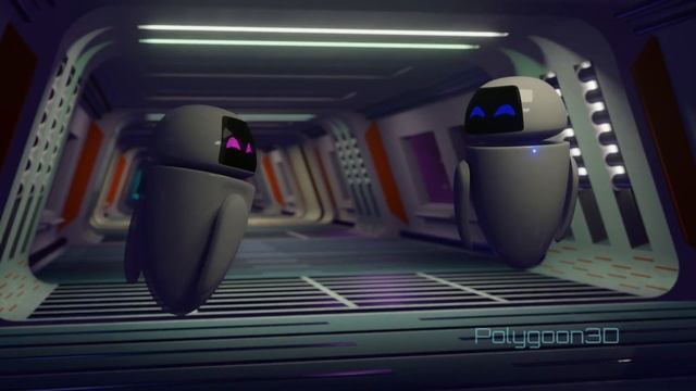 Eve from Wall-E inspired Blender animation смотреть онлайн