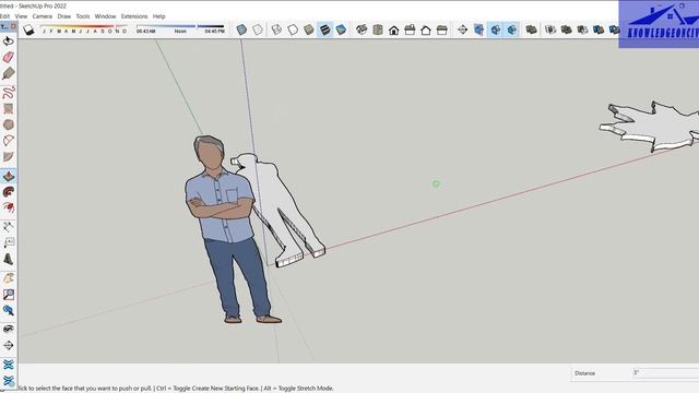 2D to 3D image in Sketchup pro смотреть онлайн