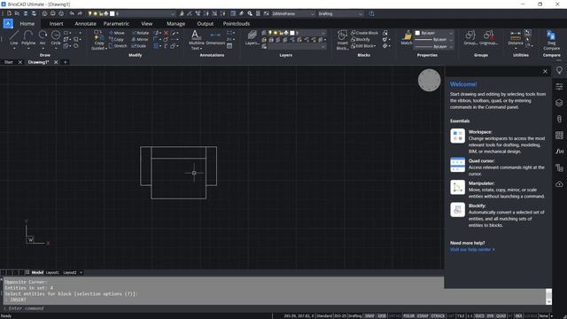 BricsCAD How To Create Block Tutorial смотреть онлайн