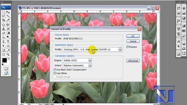 Changing Document Color Profiles for Adobe CS, CC смотреть онлайн