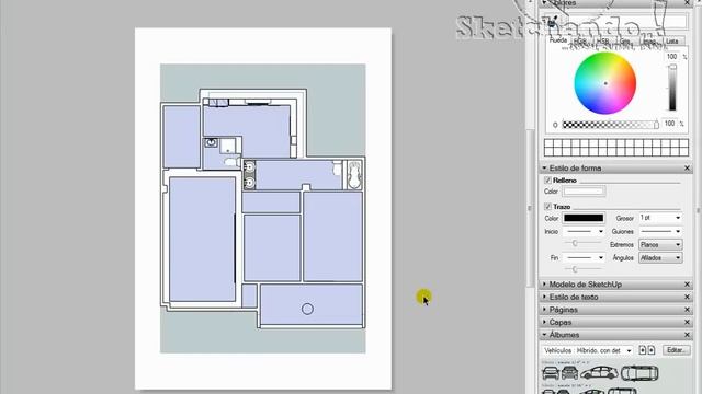 Enviar desde Sketchup a LayOut. смотреть онлайн