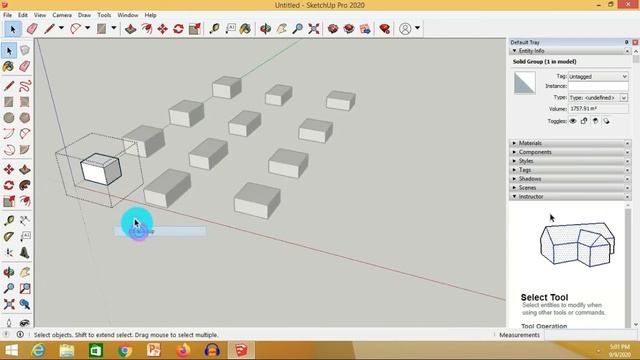 Mengenal / Menggunakan Fungsi Group & Component di SKETCHUP смотреть онлайн