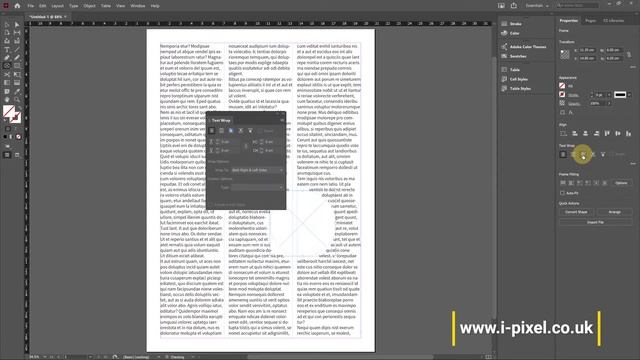 Text Wrap in InDesign смотреть онлайн