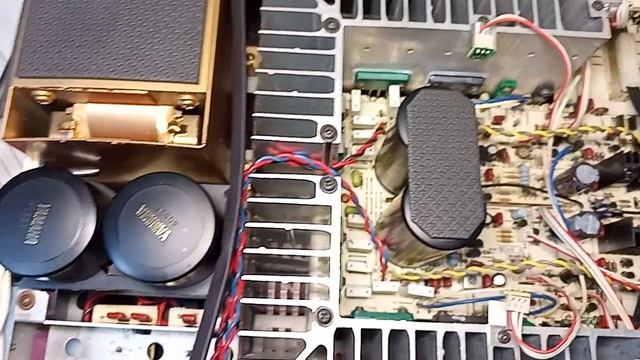 Усилитель Yamaha A-1000 после профилактики, отчёт от мастера по проделанной работе смотреть онлайн