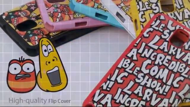 Skinplayer Trenther View Larva Flip Cover for Galaxy Note 3 смотреть онлайн