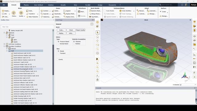 Montecarlo Radiation Model Setup In Ansys Fluent