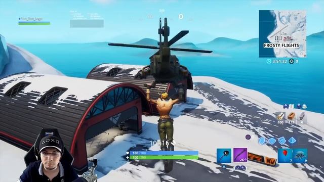 CHERCHER DANS UN HANGAR D'AEROPORT - PUCE 75 - FORTNITE BATTLE ROYALE смотреть онлайн