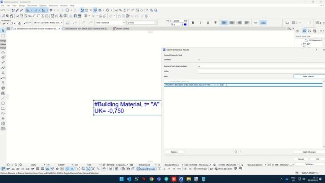Archicad PRO - Editing inside Search and Replace tex tool смотреть онлайн