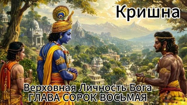 ГЛАВА СОРОК ВОСЬМАЯ
Кришна радует Своих преданных смотреть онлайн