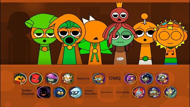 Спрунки  Orange Vs Plants   #sprunki