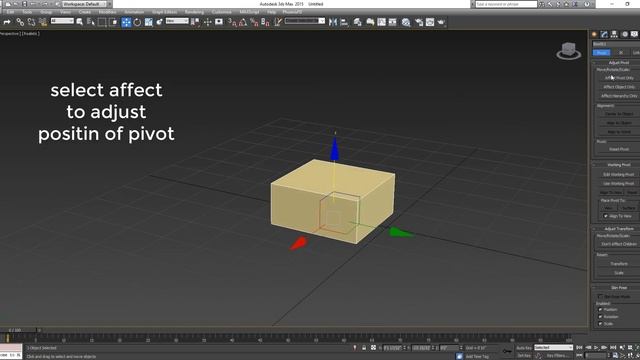 3ds max pivot settings and adjust size Designtech смотреть онлайн