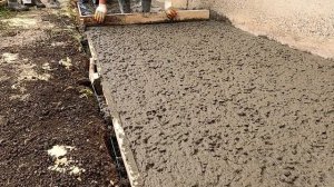 бетонирование отмостки красиво и просто брашированный бетон