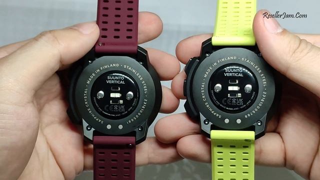 Suunto Vertical Black Ruby Stainless SS050865000 Vs Suunto Vertical Black Lime Stainless SS05086400