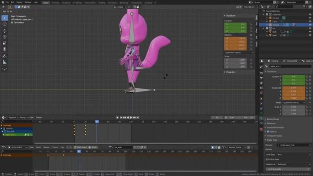 [PurpleFox] 보라여우 Dev log - Idle & Walk Animations in Blender смотреть онлайн