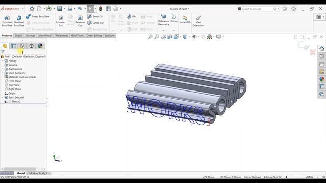 Solidworks Tutorial | 3D illusion text смотреть онлайн