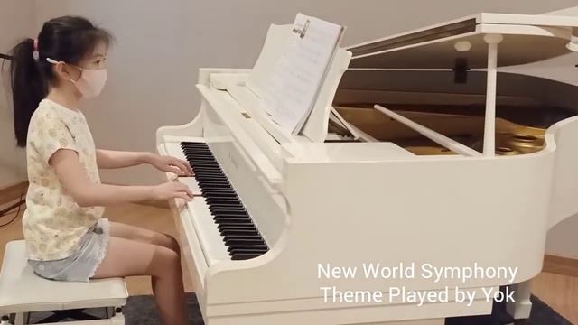 New World Symphony Theme :Antonin Dvorak (1841-1904, Bohemia) Played by Yok(9Y) #krupeetmusi смотреть онлайн