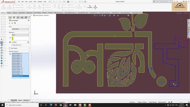 DXF to SolidWorks Design।। Easy SolidWorks Essential ।। CAM & CNC Router. смотреть онлайн