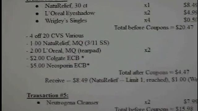 Transactions for CVS 4/15 thru 4/21 смотреть онлайн