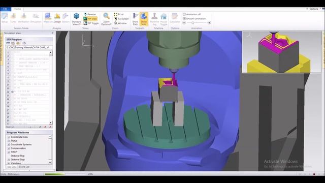 CATIA POSTPROCESSOR Sinumeric840D 5AXIS TEST смотреть онлайн