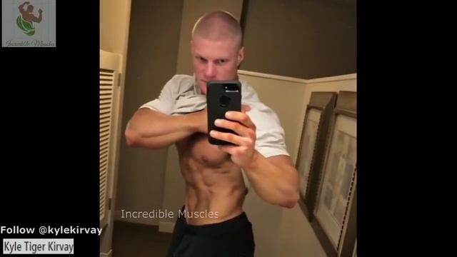 INCREDIBLE 23 Years Old MUSCULAR Bodybuilder Kyle Tiger Kirvay Posing flexing Workout Motivatoion смотреть онлайн
