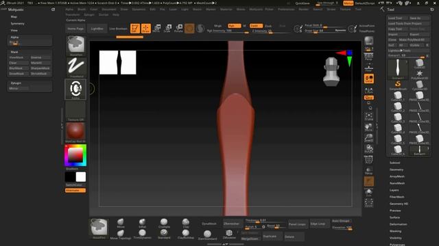 ZBrush 2021 - Create simple Tooth brush| Zbrush Hardsurface смотреть онлайн