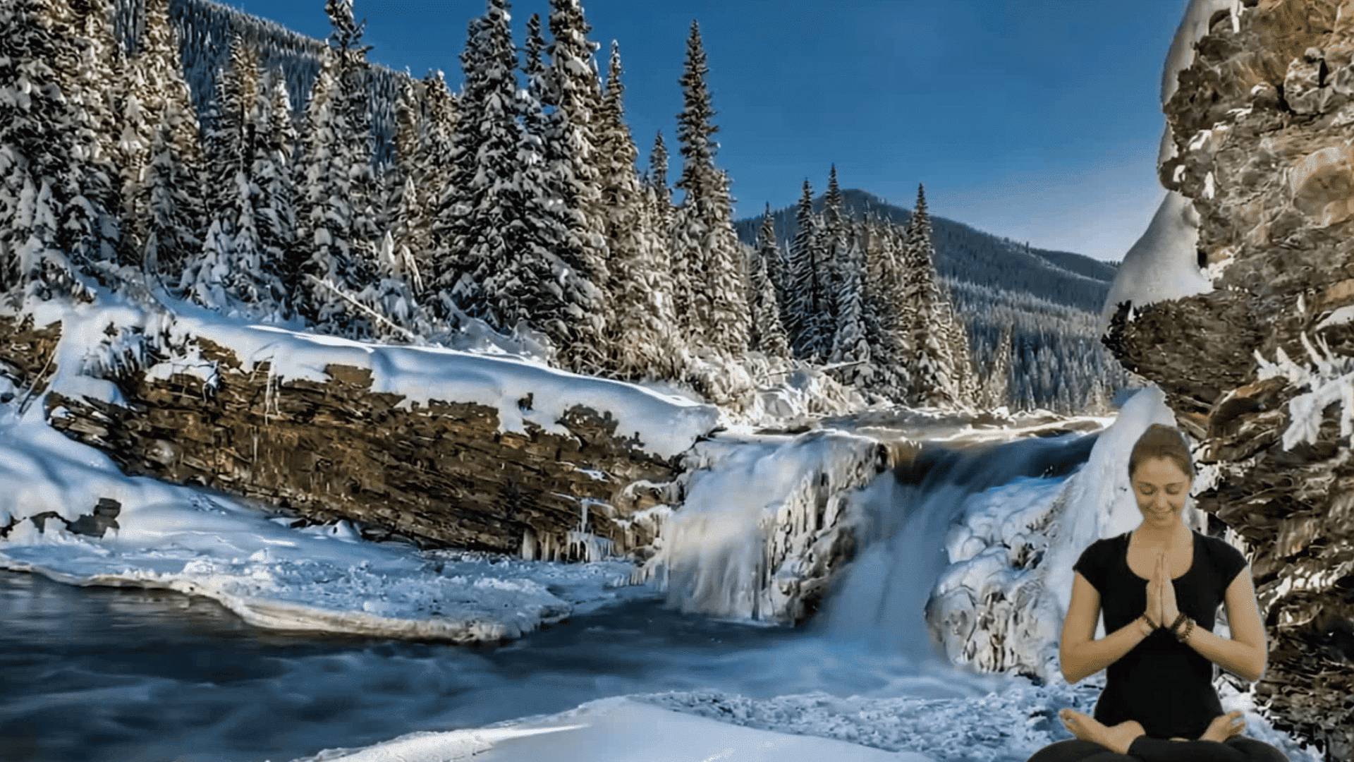 Спокойная лечебная музыка снимает стресс, горы снежные поля, леса смотреть онлайн