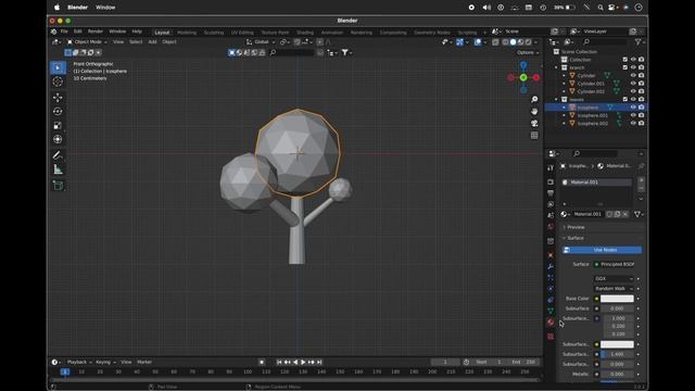 MAKE A LOW POLY TREE { BLENDER TUTORIAL }#blender #EASYblender смотреть онлайн