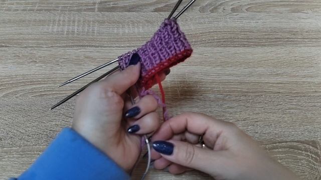 Вязание пояса штанишек на примере.