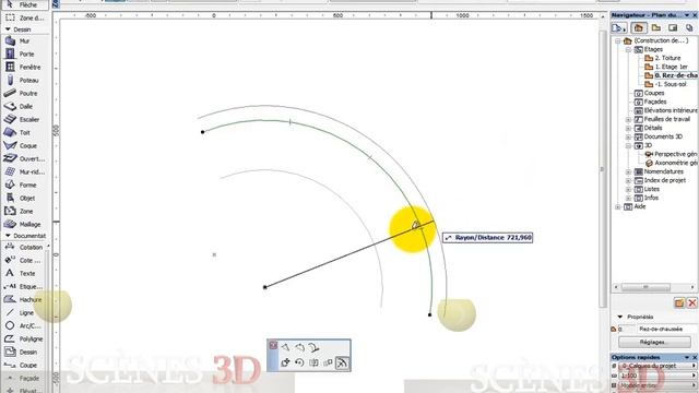 ARCHICAD 👍 - LES BASES DU DESSIN 2D (zone de contrôle) смотреть онлайн