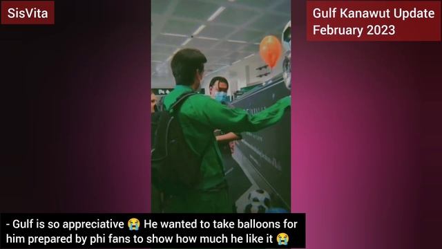 Gulf with his sunflower gift by fans in Italy 🇮🇹 (All Sub) смотреть онлайн