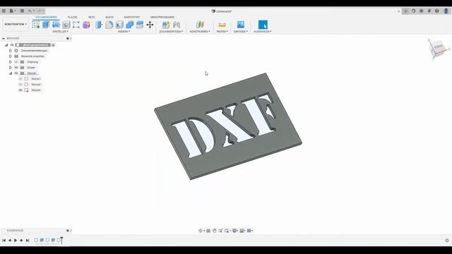 DXF Datei speichern - Fusion 360 смотреть онлайн