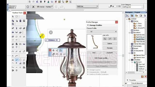 Archicard lamp modeling смотреть онлайн